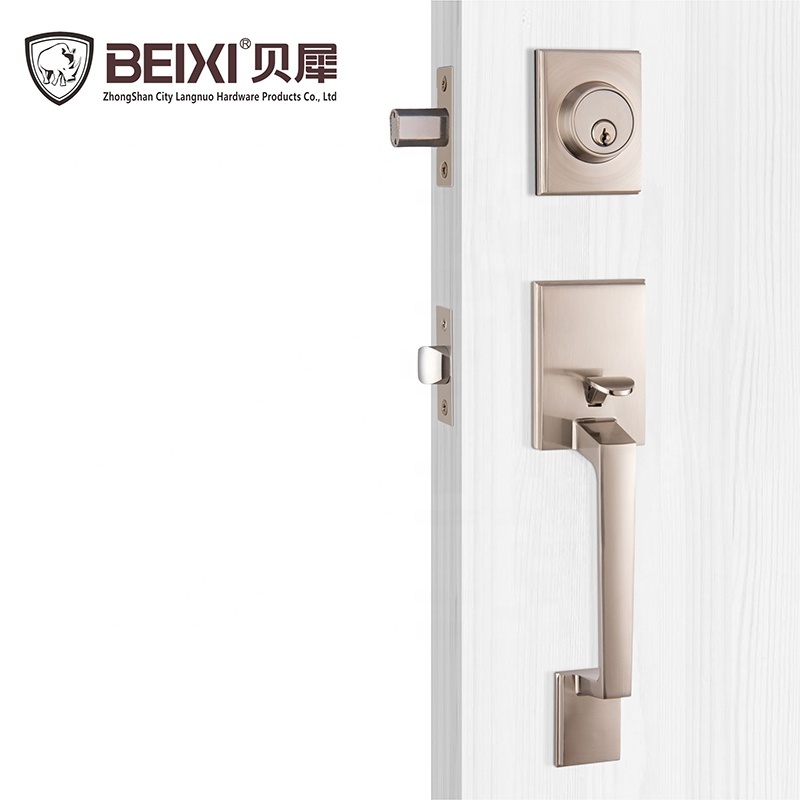 Door Lock Manufacturer Entrance Handleset Zinc Alloy Grip Handle Lock