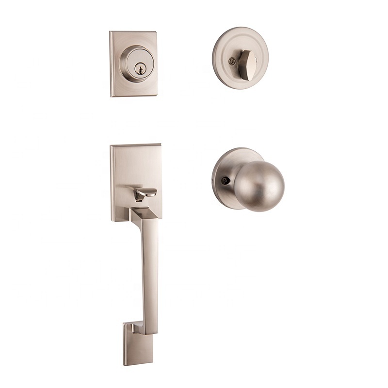 Door Lock Manufacturer Entrance Handleset Zinc Alloy Grip Handle Lock