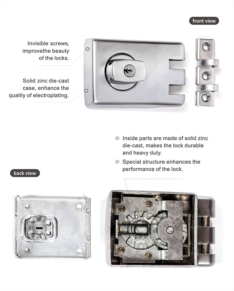 Australian High Security Door Reinforcement  Safety Lock Jimmy Proof Deadlock