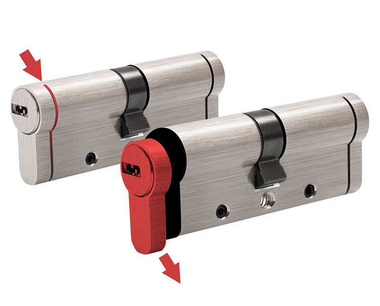 High quality double open euro cylinder lock anti drill 110mm door lock cylinder