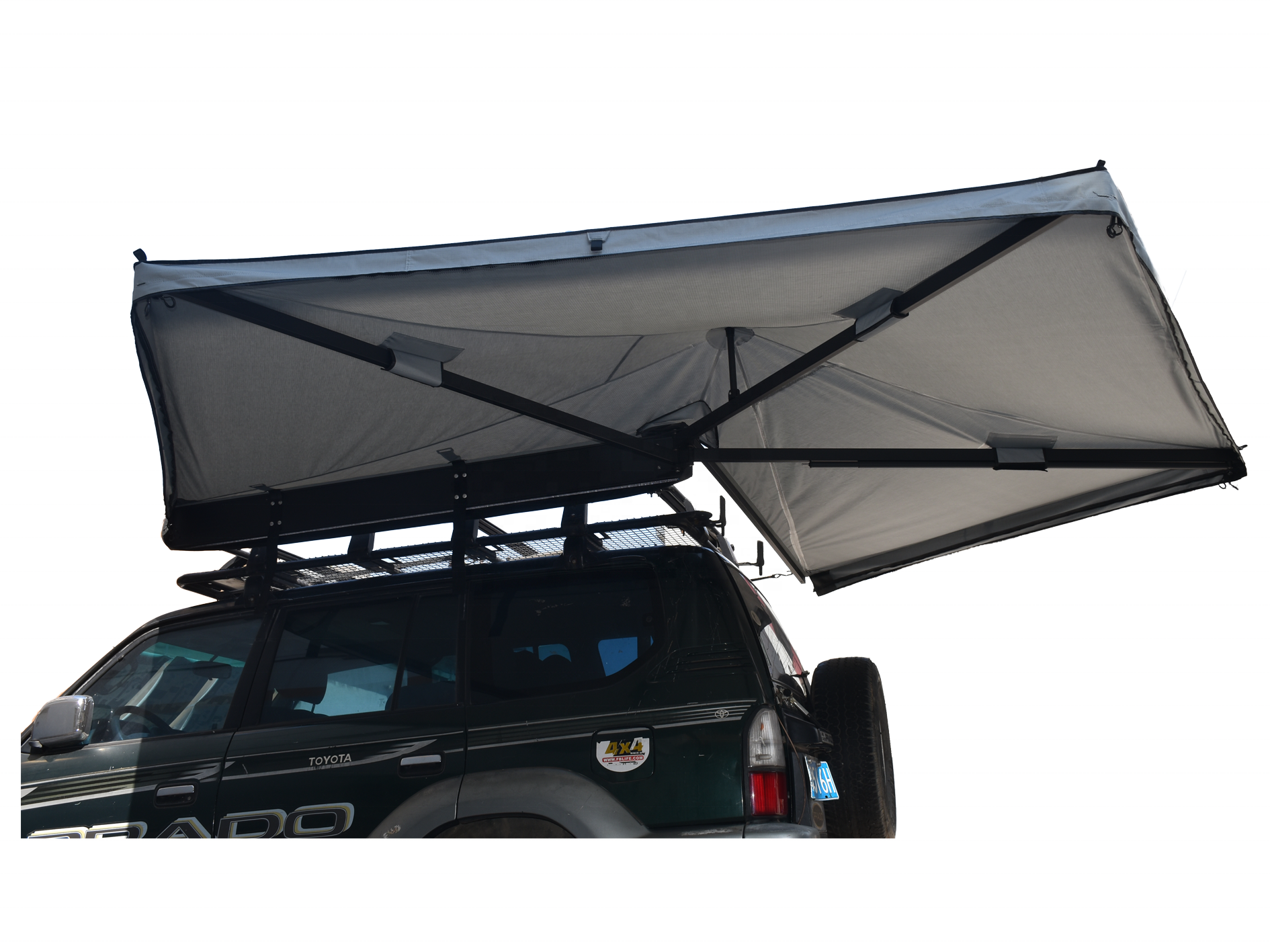 OEM/ODM retractable camper 270 degree freestanding car side awning roof top tent folding awning for car