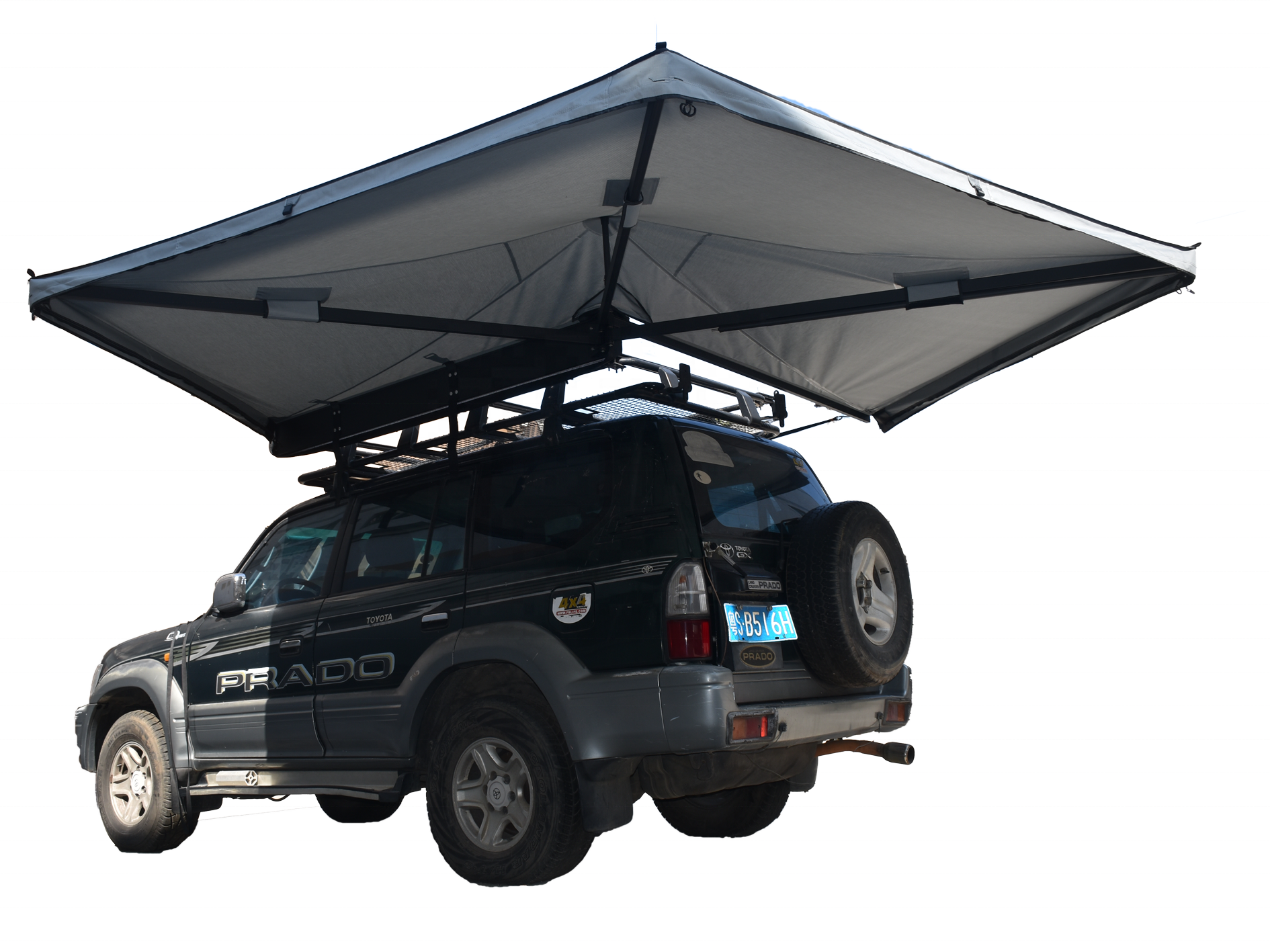 OEM/ODM retractable camper 270 degree freestanding car side awning roof top tent folding awning for car