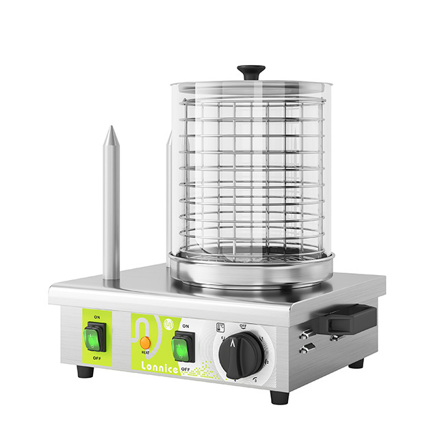 Catering cart food electric hot dog spike machine hot dog making hot dog warmer with container