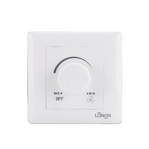 wall small dimmer rotary fan speed switch with high quality