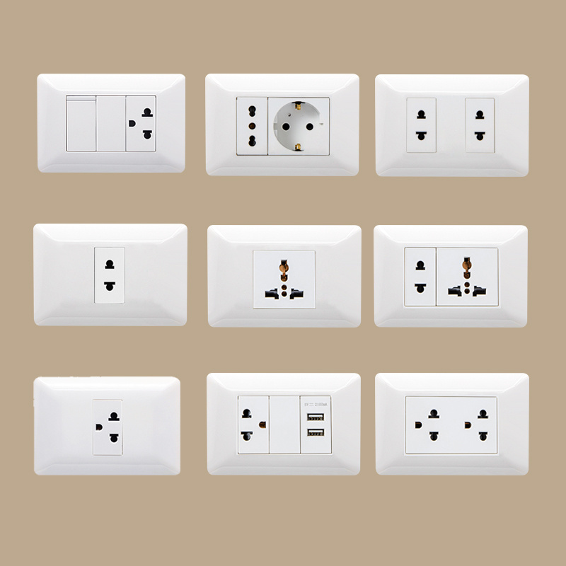 Us Standard Wall Light Dimmer Switch Two Gang One Way Switch One Gang US Socket