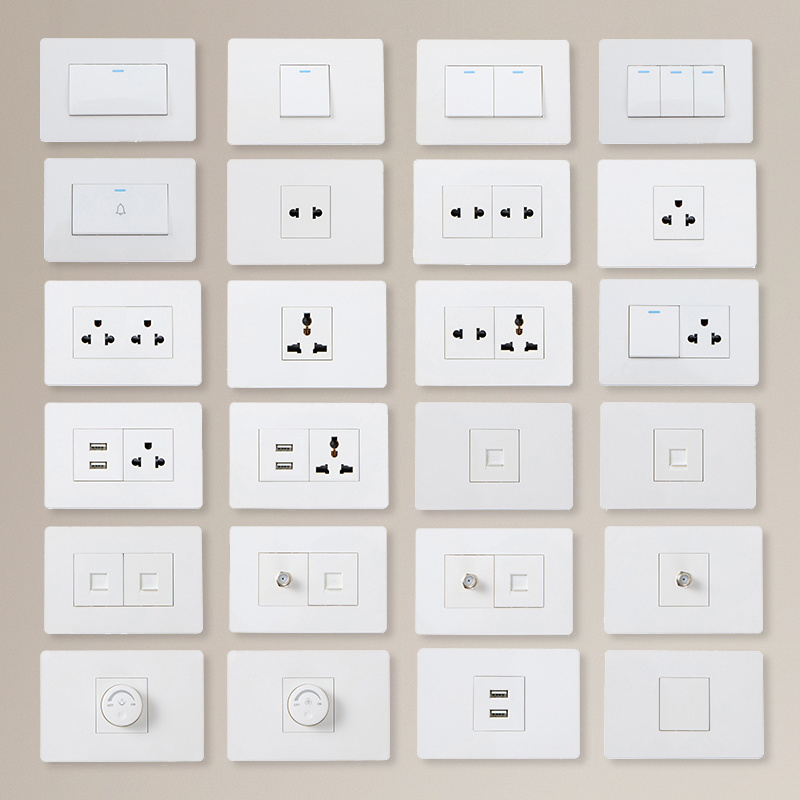 US OEM/ODM customized panel pc stainless steel glass wall switches electrical sockets and switches