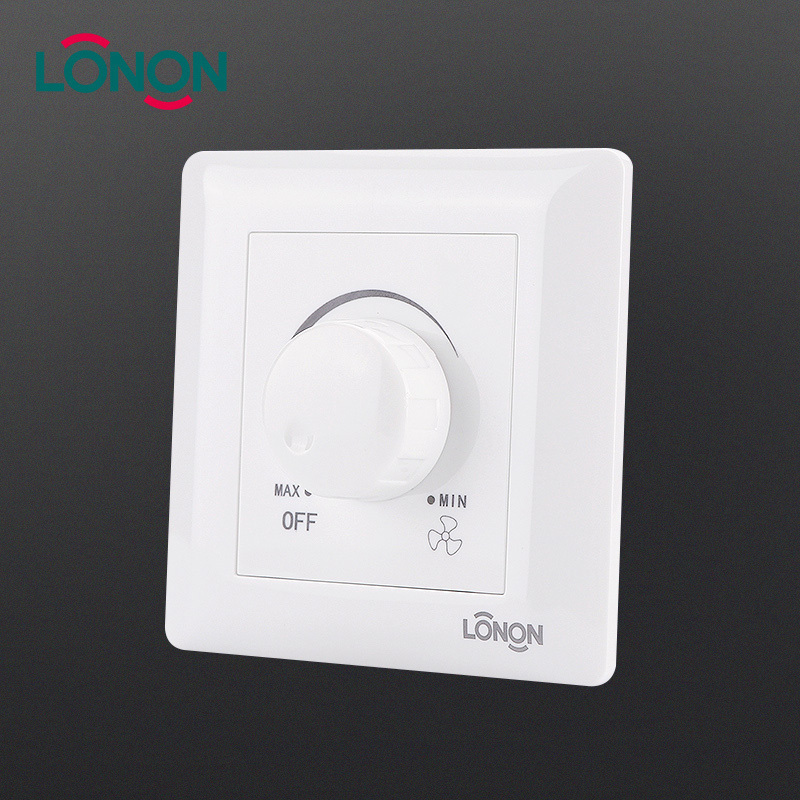 wall small dimmer rotary fan speed switch with high quality