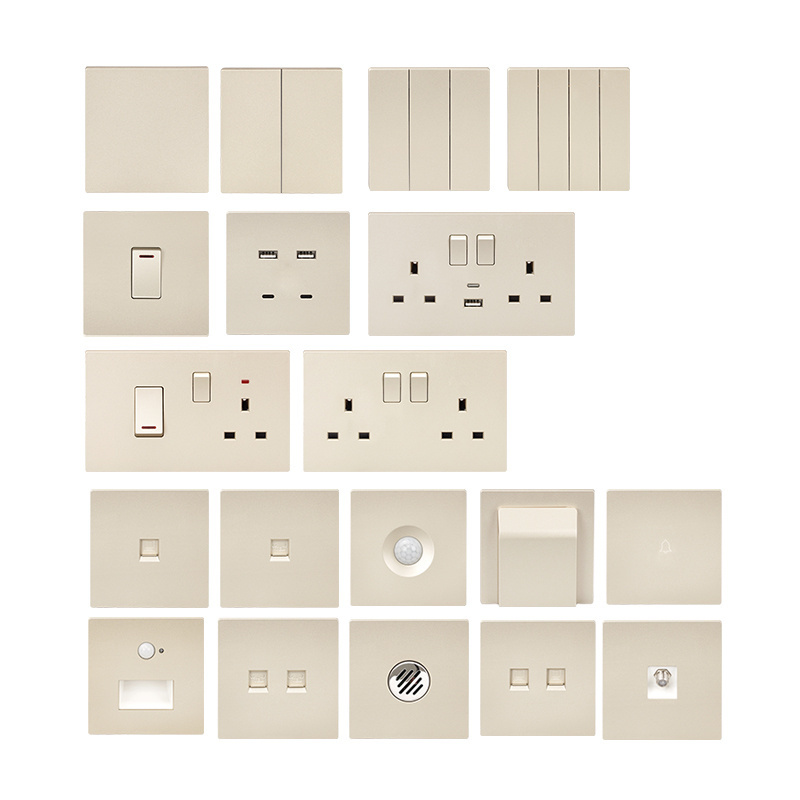 Modern socket and wall switches PIR motion sensor wall switch  for home