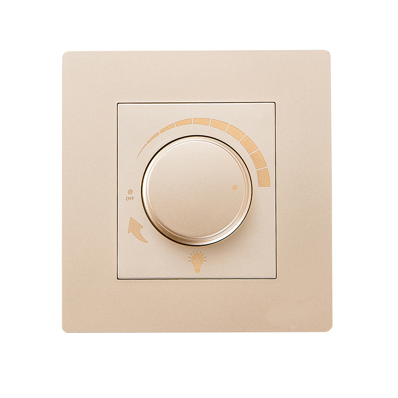 1 gang electric rotating light dimmer switch for CFL