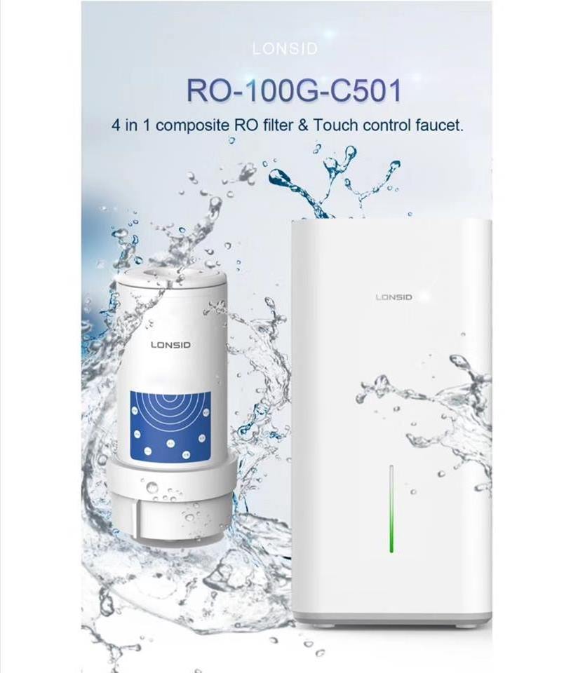 New Design Tankless Compacted touch Screen RO Water filter and Purifier   Wi-Fi and Bluetooth connectivity for remote monitoring