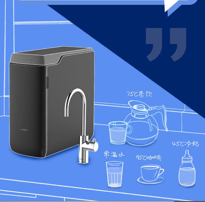 New Undersink Uvc wifi app filter replacement reminder ro filter desktop osmosis ro purifier hot warm water dispenser