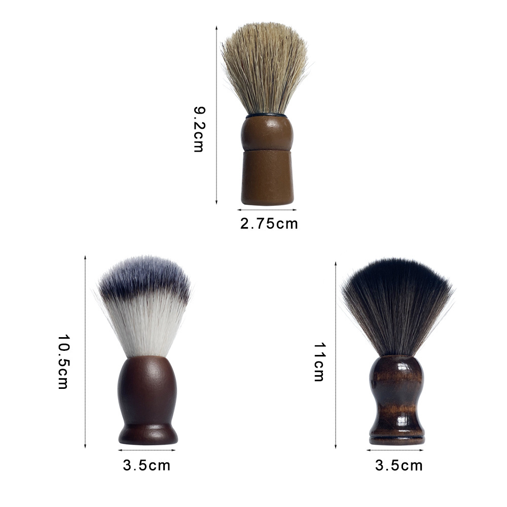 High quality synthetic shave brushes Black wooden handle for men wet shave yaqi shaving brush