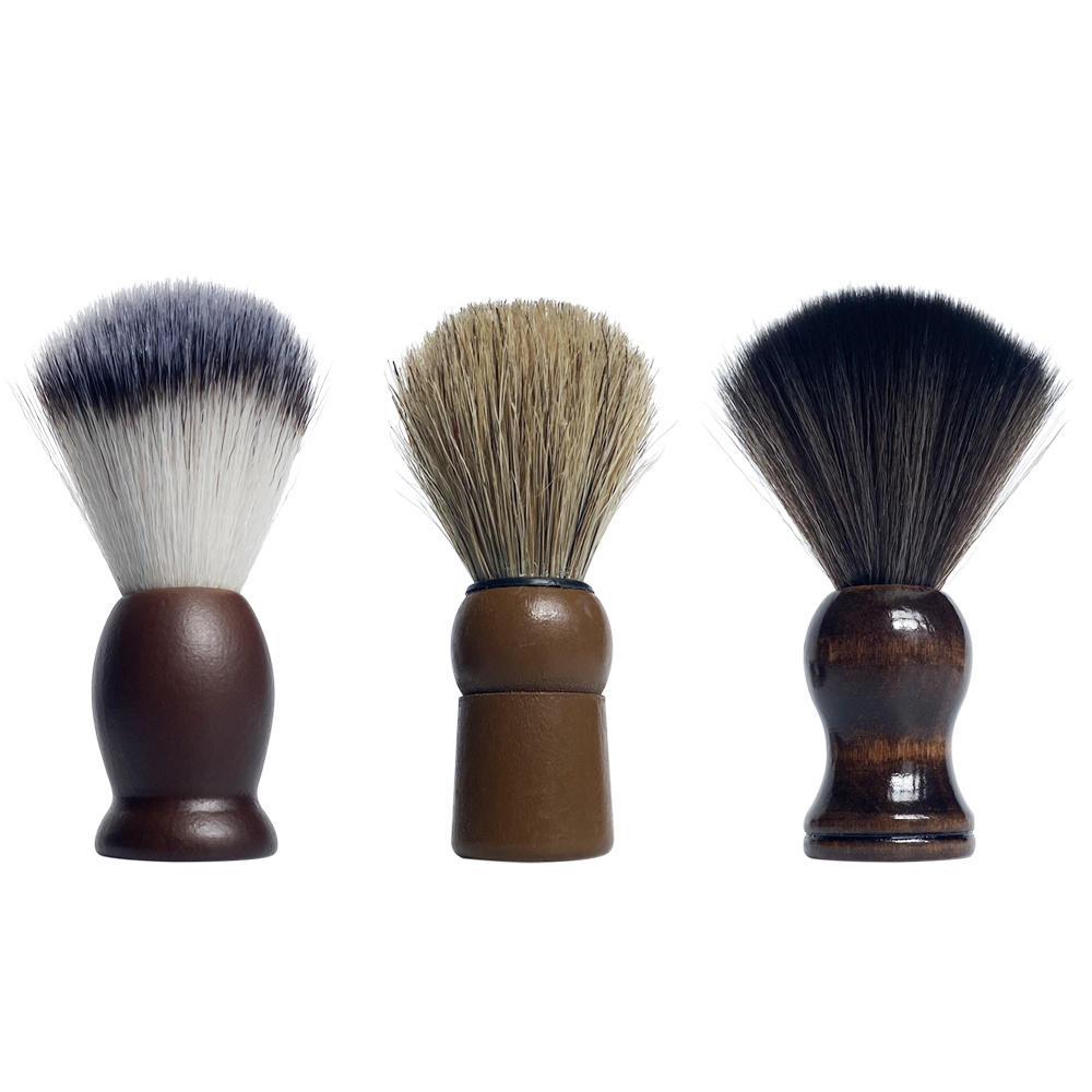 High quality synthetic shave brushes Black wooden handle for men wet shave yaqi shaving brush