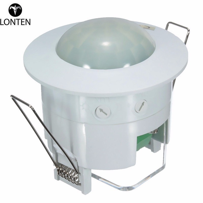 Lonten New Electric UnitAC 220V-240V 50Hz 360 Degree Mini Reced PIR Ceiling Occupancy Motion Sensor Detector Switch