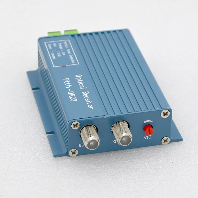 CATV optical receiver mini node with WDM with 2 output port 1550nm Fiber Optic equipment Receiver sc core AGC micro ftth node