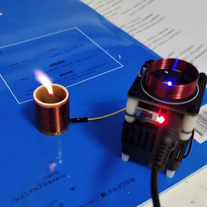 Tesla Coil HFSSTC 10 Minutes Electronic Candle Plasma Flame High Frequency Voltage Generator DC 36V-48V Technology Toys DIY