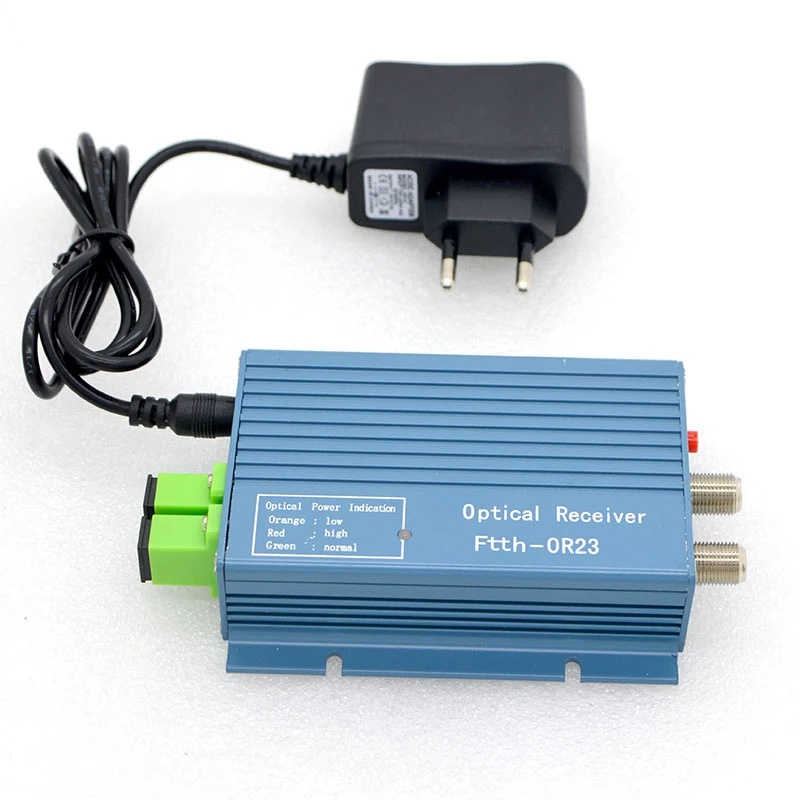 CATV optical receiver mini node with WDM with 2 output port 1550nm Fiber Optic equipment Receiver sc core AGC micro ftth node