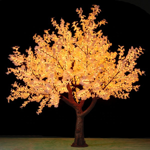 Outdoor Waterproof Garden party christmas ginkgo 10ft rgb color change with remote led decorative tree  light