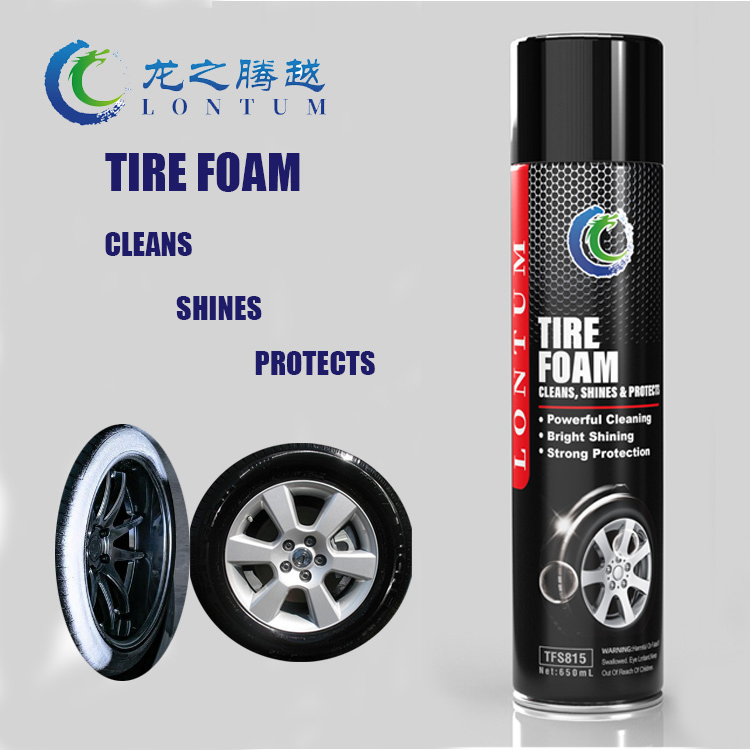 Factory Price Car Care Product Car Motorcycle Tire Shine Foam Spray Car Care Wholesale Tire Shine