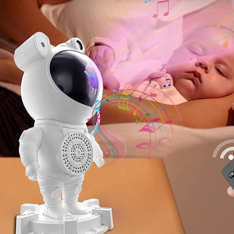 Lonvel Upgraded Kids Star Starry Nebula Moon Ceiling Spaceman Projector Atmosphere Night Light Spaceman with Speaker