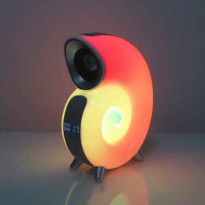 Lonvel Conch Speakers Sunrise Bedside Atmosphere Lamp LED Night Light RGB with Stereo Colorful Music Rhythm Light APP Control