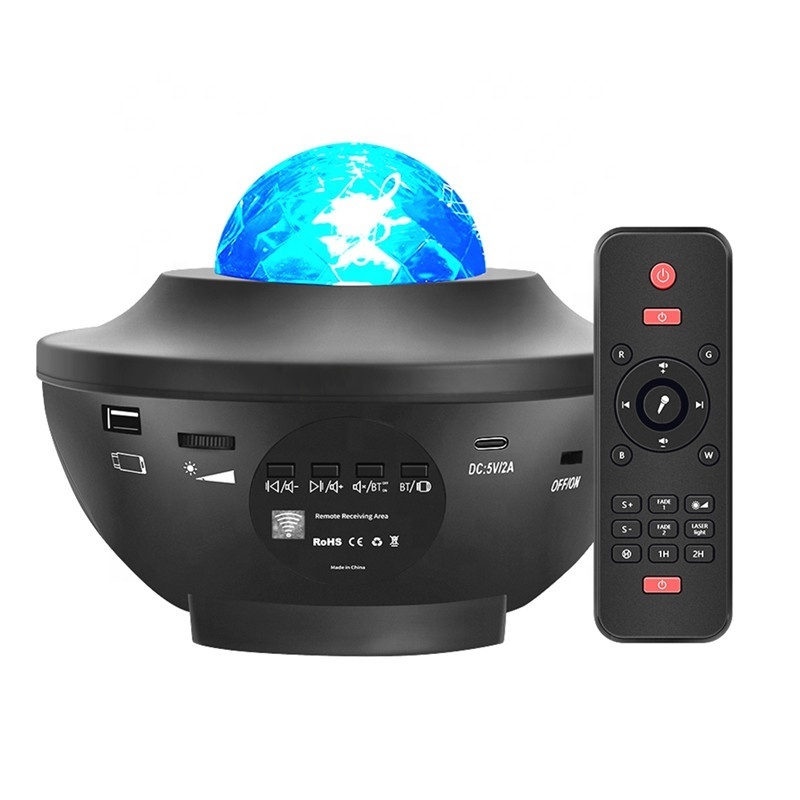 Lonvel Smart Star Night Starry Projector Light, Laser Sky Star Projector BT Music Speaker Ga Light Projector With Remote Control