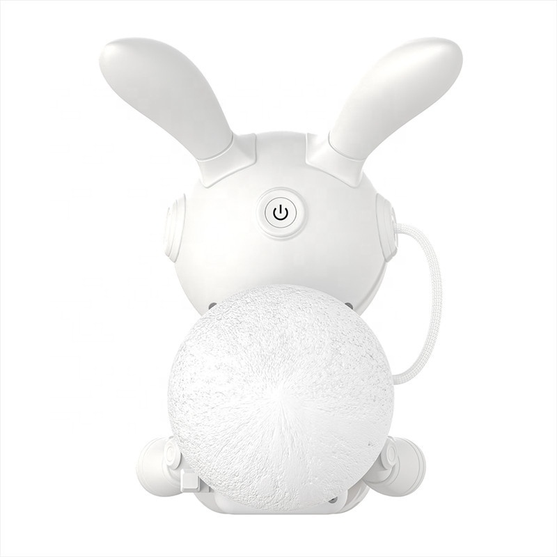 Lonvel Moon Bunny Space Astronaut Projector Lamp Nebula Starry Sky Star Projector Rabbit Projector Night Light for Kids