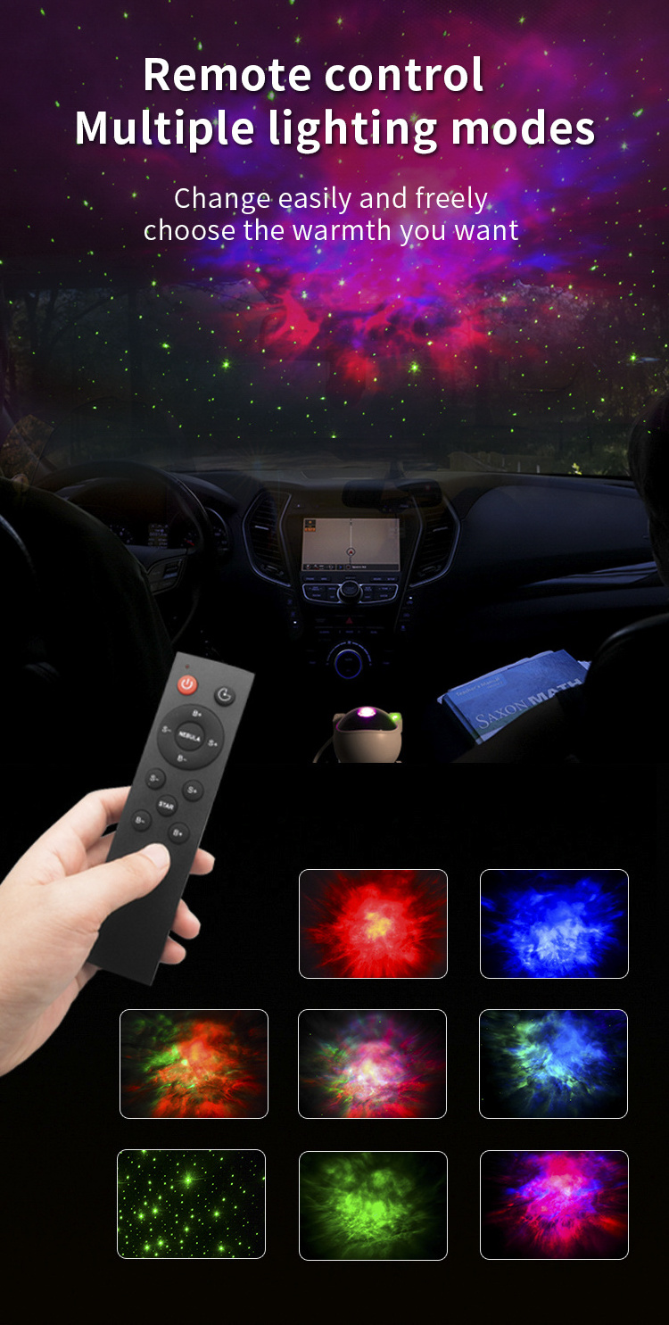 Night Light Lamp Aurora Projector LED Nebula Space Sky Star Light Starry Galaxy Astronaut Projector