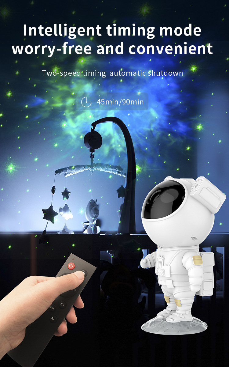 Night Light Lamp Aurora Projector LED Nebula Space Sky Star Light Starry Galaxy Astronaut Projector