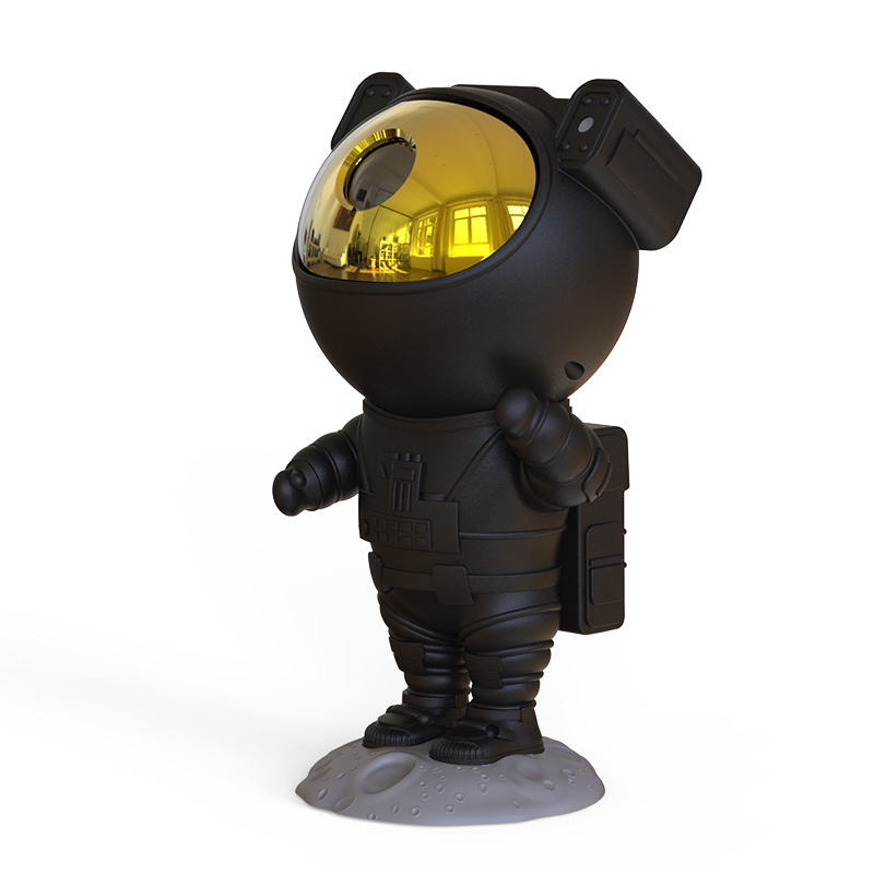 Galaxy Projector Lamp Star Night Light Spaceman Black Gold Astronaut Shaped Aurora Star Light Projector Space Buddy Projector