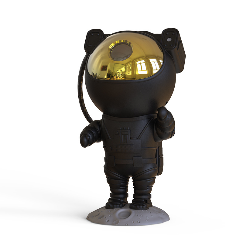 Galaxy Projector Lamp Star Night Light Spaceman Black Gold Astronaut Shaped Aurora Star Light Projector Space Buddy Projector