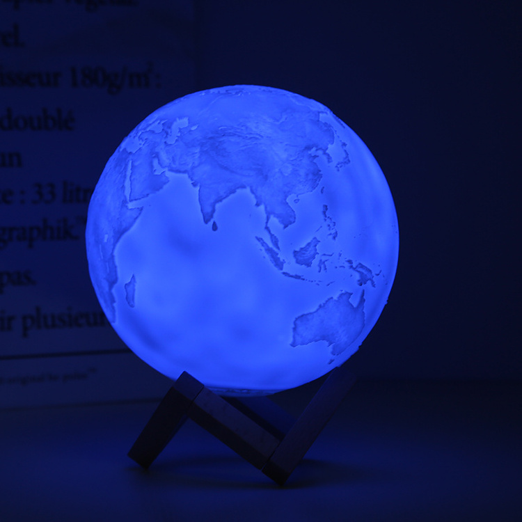 3D earth lamp 15cm painting earth table sphere lamp colorful globe educational night light