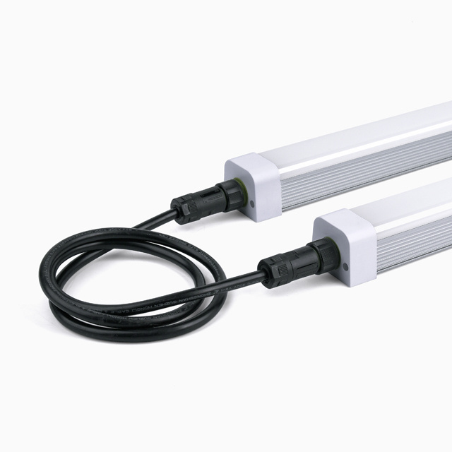 Warehousing frosted clear cover IP65 waterproof led batten linear tube 120 240cm mini led triproof light