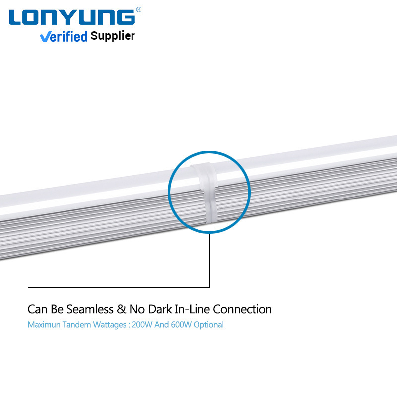 4FT LED Tube Light Fixture 44w 5280lm 6000K Cool White V Shape 8 ft Integrated T8 Shop Lights for Garage Warehouse Barn Basement