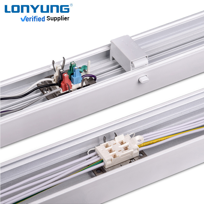 Workbench surface mounted or pendant ceiling linear light 150cm 60w 0~10v dimmable linkable led batten fixture