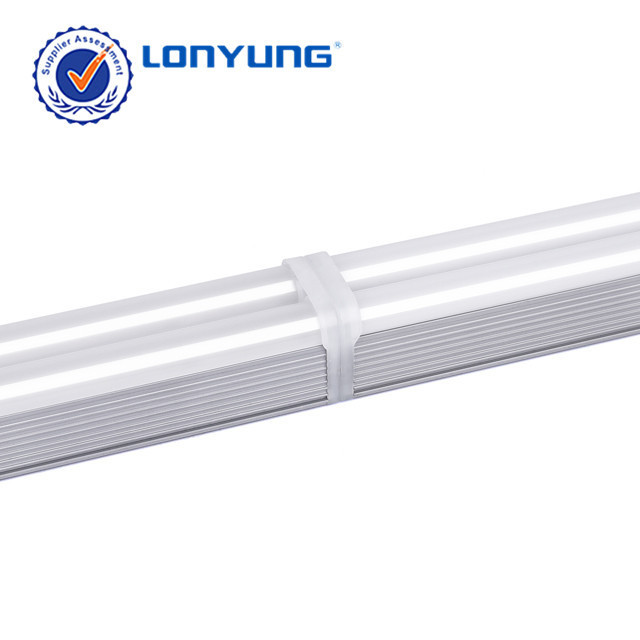 4ft 8ft 40w 60w 120lm/w 6500k LED Batten Fitting 5ft 6ft Indoor double T5 tube integrated Linear Lighting