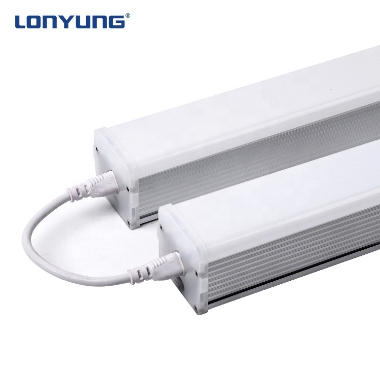 New product surface mounted linkable aluminum etl ce 4ft 8ft t5 tube led linear strip fixture led batten linear light for shop