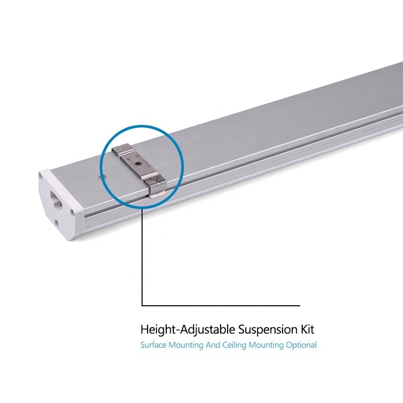 Commercial 4000k 120v shop lights aluminum 4ft 8ft linkable integrated t5 led tube light