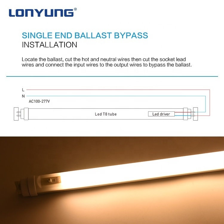 Industrial  0.6m 600mm 0.9m 1.2m 1.5m 9w 18w aluminumt8 g13 led tube light fixture