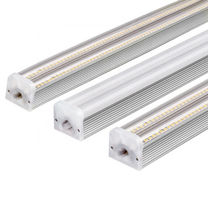 DLC High Lumen Aluminum Housing 5ft 8ft Double 18w t5 led tube Light Fixtures Linear Workshop Commercial LED Batten Ceiling Lamp