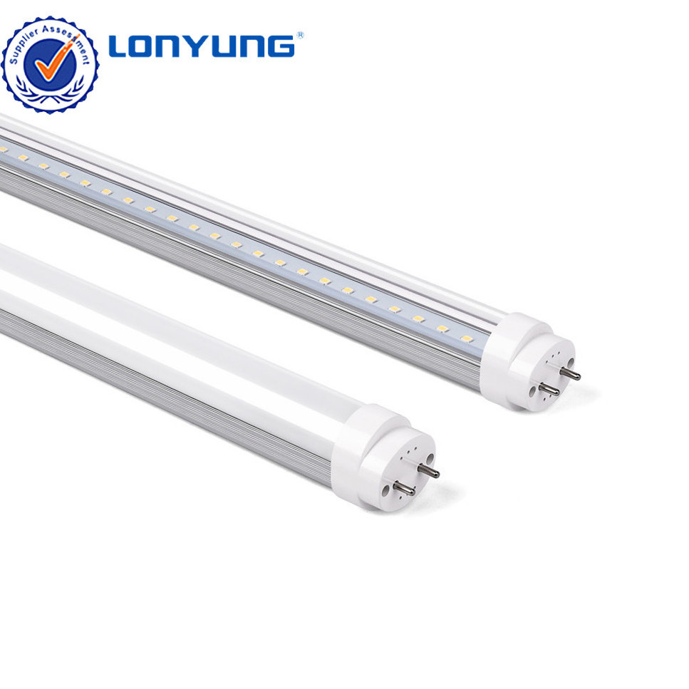 Factory price rotatable ended cap T8 led tube 2ft 4ft for office classroom Warm natural cool white 4ft led fluorescent light