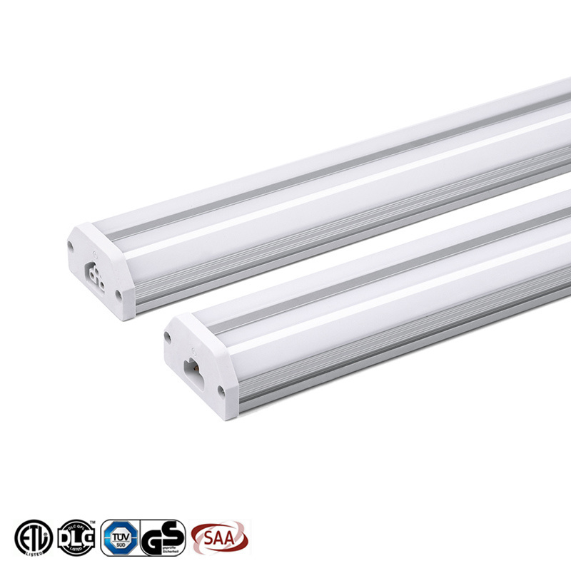 V Shape Dual Aluminum PC 30W 36W 1200MM Shop Double Casing Row Batten Light Fitting 8 feet T5 Led Tube Light Fixture