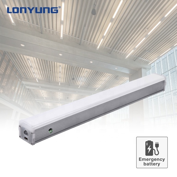 industrial t5 light fixture diffuser 4ft 8ft linkable led linear batten shop light