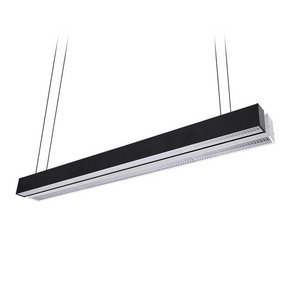 Modern suspended surface mount 4ft 8ft grille lens led pendant tube commercial 1200mm linkable led linear light