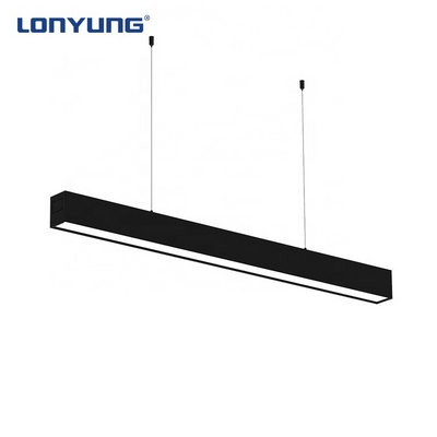 High quality 4ft 8ft decorative aluminum profile linkable pendant led linear light system lighting shop light fixture