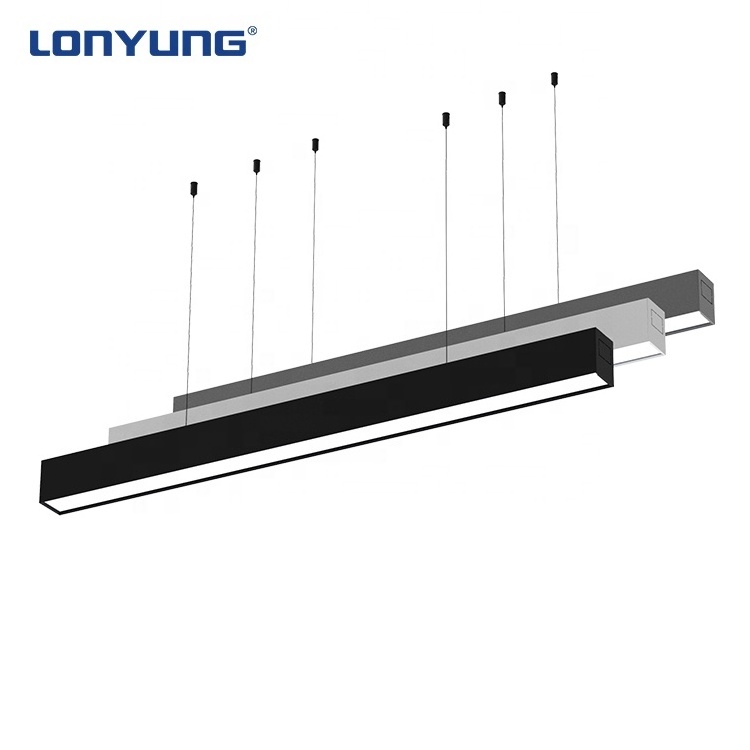 4FT Linkable LED Linear Light 3/4/5000K CCT Selectable Commercial Linear Lighting Fixture for Office