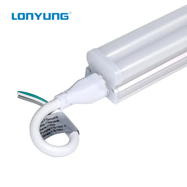 Japan Tube Hot Jizz 4Ft 8Ft 30W 60W Florescent Lights Fixture Emergency Lighting 0-10V Dimming Double T5 Led Light