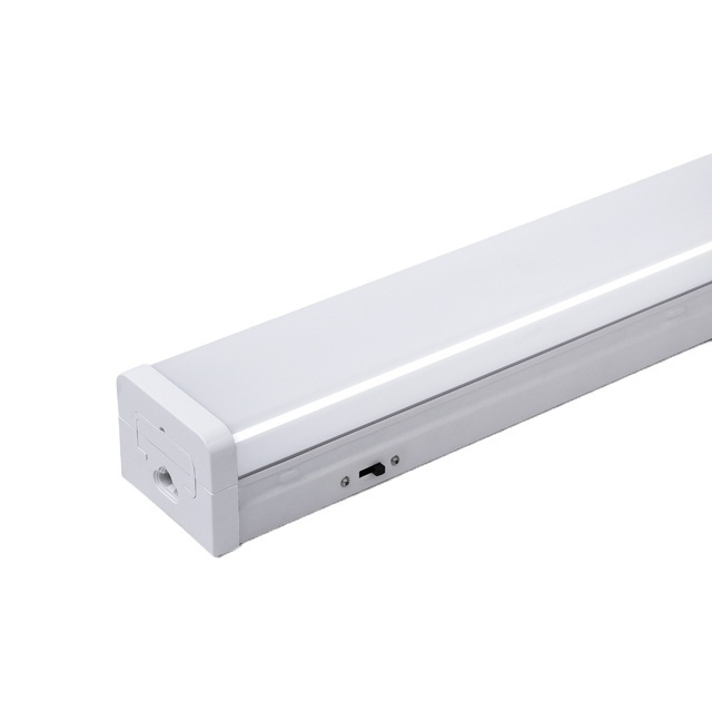 CCT adjustable linkable led batten linear strip light fixture for office school warehouse shop led lighting ETL DLC certificate