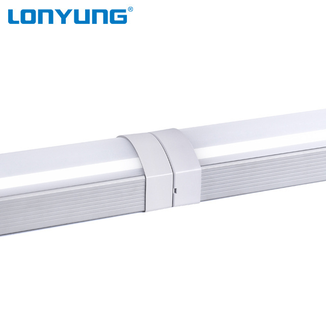 Lonyung indoor 120cm 2ft 4Ft 6ft 3500k Led Ceiling Pendant Linear Lights Linkable Led Batten lights Fixture