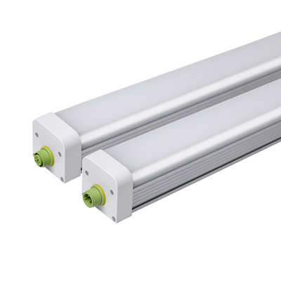 Ip65 2ft 3ft 4ft 8ft 60w 80w 90w 120w 150lm/w Tri Proof Led Light Indoor Parking Lot Led Batten Light